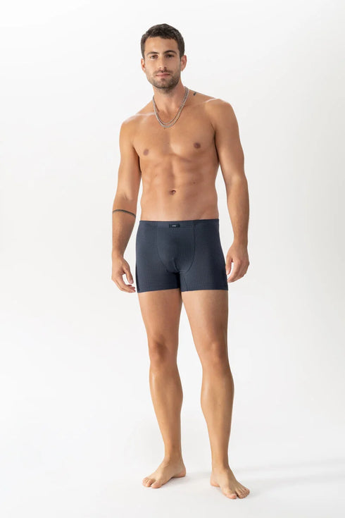 Mey Serie Blue Check Shorty